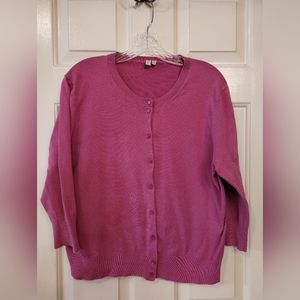 Madison 3/4 inch sleeve Cardigan Sweater